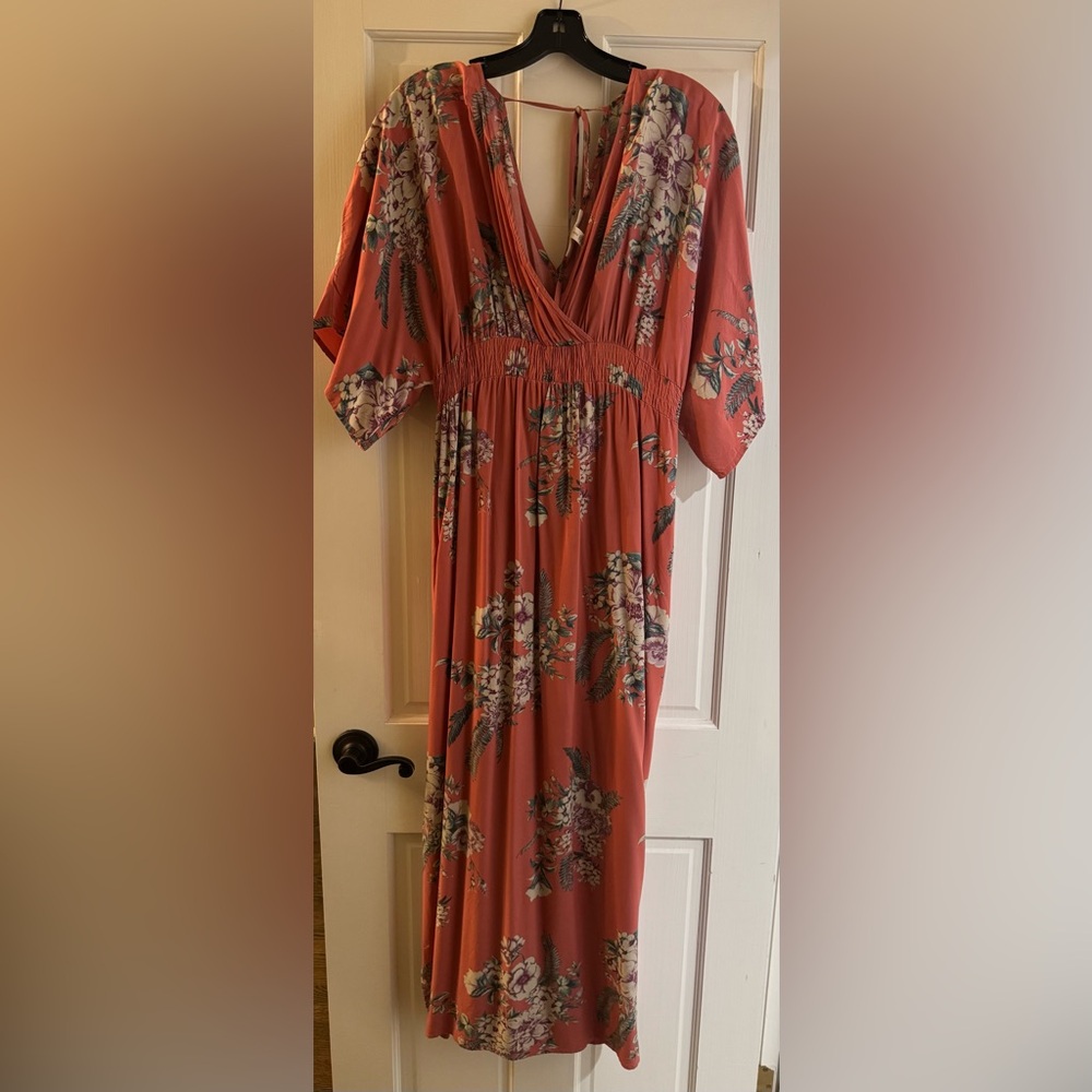 Floral Jessica Simpson maternity maxi dress